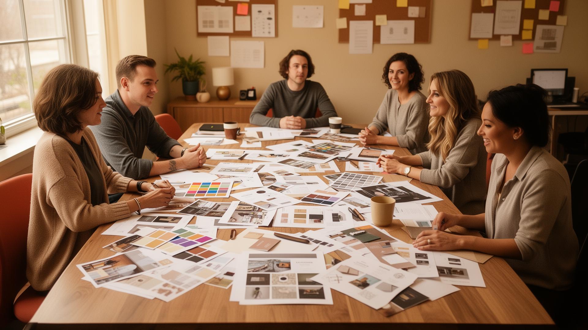 The Broadstone Marketing Co. team at work in their McHenry studio